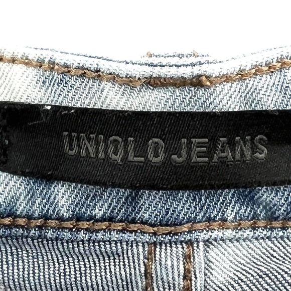 Uniqlo Custom Bleach Tie Dye Denim High Rise Jean Shorts - Picture 4 of 5